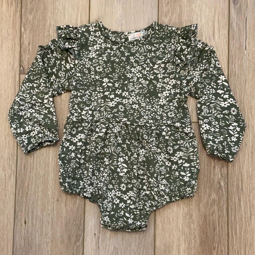 Bailey’s Blossoms Long Sleeve Floral Bodysuit